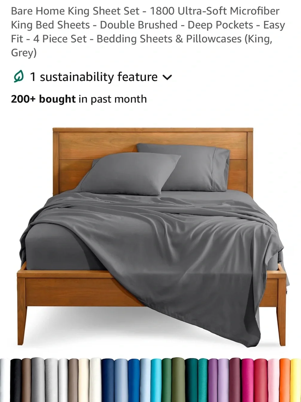 Split King Sheet Set - orange 1800 Ultra-Soft Microfiber
